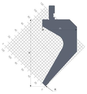 пуансон STP 473 88 R0.8